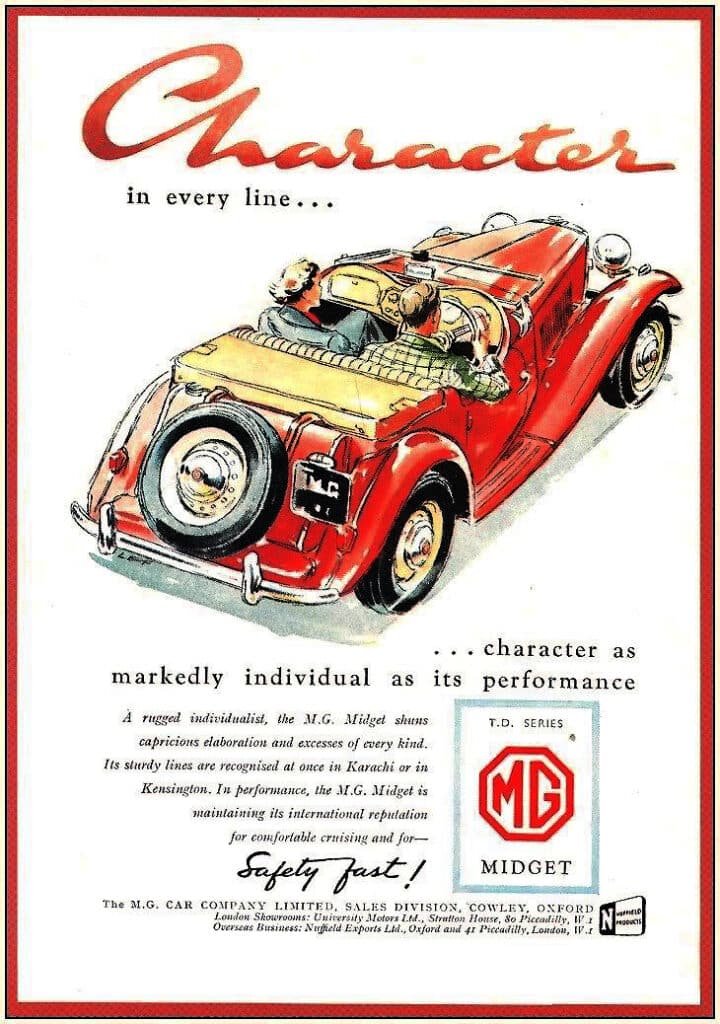 MG TD Advert