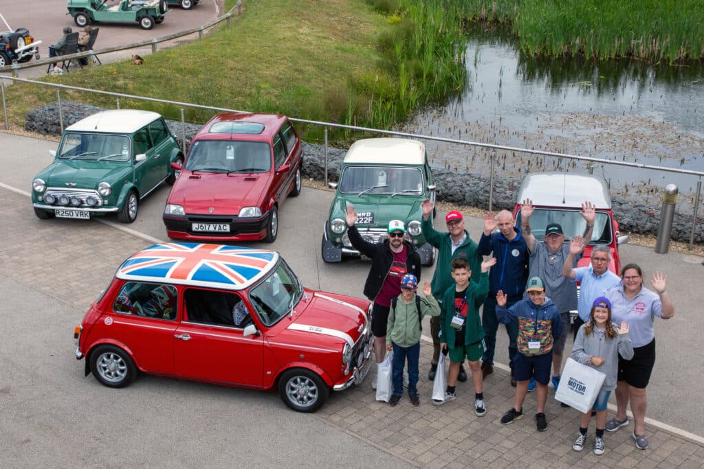 Peter James Insurance Junior Judges and Owners of the winning cars at the National Mini and Metro Show