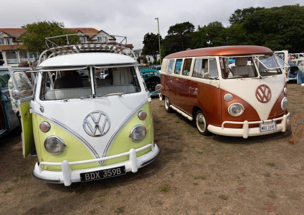 Volkswagen Flat four - two VW camper vans