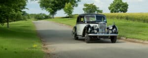 Classic Riley on open road