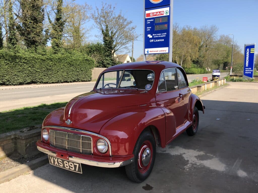 Red Morris Minor