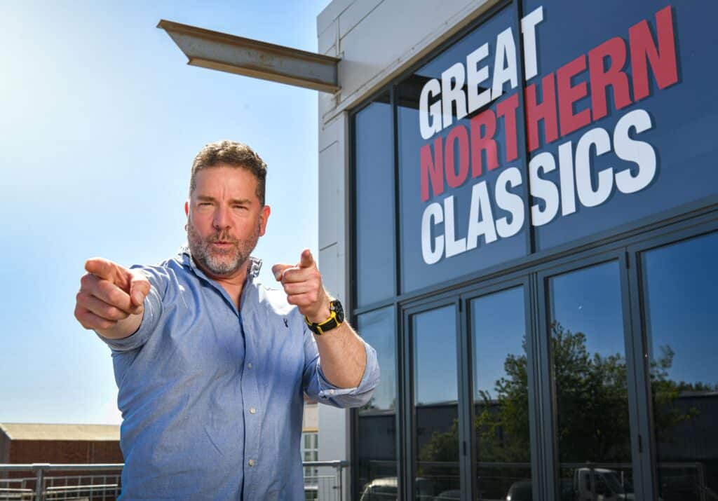 Peter James Insurance ambassador Paul Cowland at Great Northern Classics